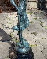 Бронзовая статуя Правосудия статуэтка Фемида римская богиня - зеленая отделка