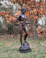 Эротическая статуя обнаженного греческого мужчины из бронзы