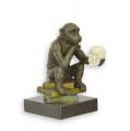 Статуэтка обезьяны из венской бронзы - мыслитель 