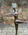 Большая статуя Танцовщица из настоящей бронзы