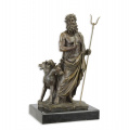 Роскошная бронзовая статуя Аида и Цербера - греческая мифология