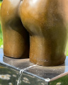 Эротическая бронзовая статуя Торса - обнаженная женщина