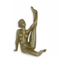 Эротическая бронзовая статуэтка обнаженной женщины - растяжка