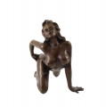 Эротическая бронзовая статуэтка обнаженной женщины - стриптизерши 2 