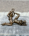 Эротическая бронзовая статуэтка - Секс - обнаженные мужчина и женщина