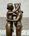 Бронзовая статуэтка - Два обнаженные мужчины - поцелуи Геи 3