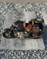 Металлическая модель мотоцикла с коляской