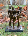 Эротическая бронзовая статуя Три Грации обнаженные