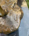 Статуя гимнастки с обручем из бронзы