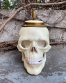 Фарфоровый череп с бронзовым декором