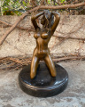 Эротическая бронзовая статуэтка обнаженной сексуальной женщины 1