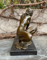 Эротическая бронзовая статуэтка обнаженной сексуальной женщины 3