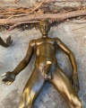 Эротическая бронзовая статуэтка - Групповой секс - Секс в троем - ЖМЖ