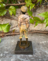 Австрия бронзовая статуэтка мальчика