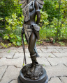 Венская бронза статуэтка статуэтка девушки-индианки с винтовкой