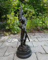Венская бронза статуэтка статуэтка девушки-индианки с винтовкой