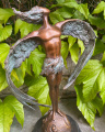 Венская бронзовая статуэтка Ангел расправил крылья