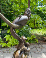 Бронзовая статуя Русалка на полумесяце